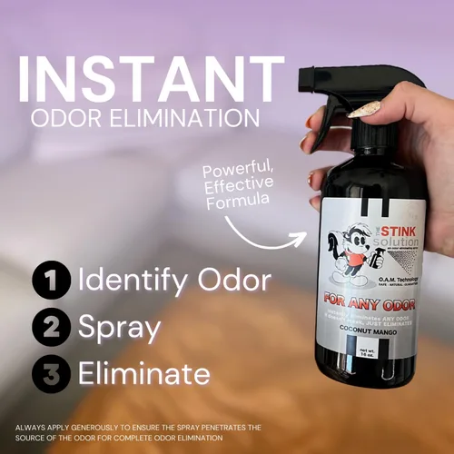 Miniatura 3 de The Stink Solution Tranquilidad para cualquier espray eliminador de olores para sudor, orina y olores sucios. Seguro para rociar en manos, ropa