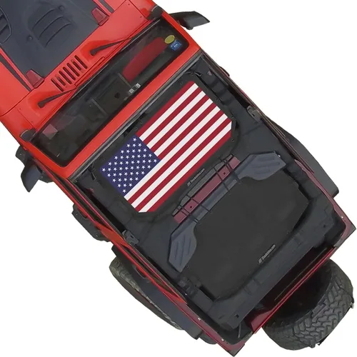 Miniatura 80 de Shadeidea JK - Parasol superior compatible con Jeep Wrangler JKU, cubierta de techo de malla suave (2007-2018) - Bloqueador de ruido de viento UV