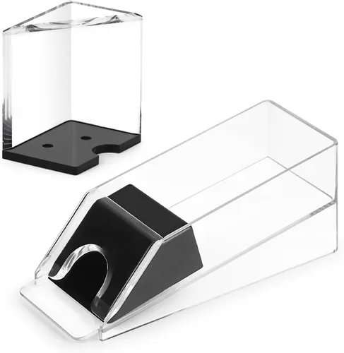 Bandeja para zapatos de blackjack de 4 barajas y desechos, dispensador de tarjetas de acrílico transparente, dispensador de tarjetas de zapatos para