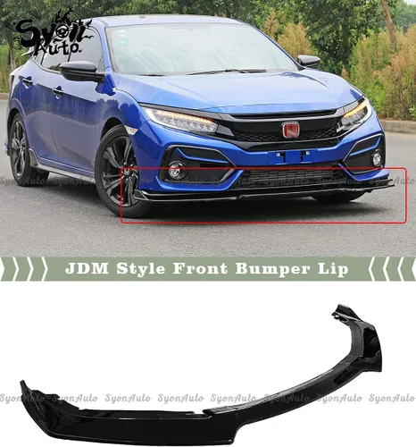 Miniatura 2 de Se adapta a Honda Civic Hatchback 2016-2021 y Si JDM GLOSS BLACK PARACHOQUES DELANTEROS