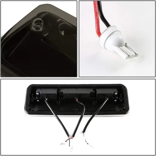 Miniatura 5 de Reemplazo de luz de freno trasera de tercera cola para Ford F-150 Lincoln Mark LT 2004 2005 2006 2007 2008, impermeable de doble fila LED de montaje