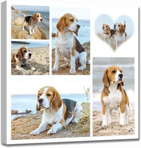 Miniatura 9 de LZIMU Impresiones en lienzo de collage con tus fotos personalizadas múltiples imágenes para pared, collage personalizado de fotos, regalos