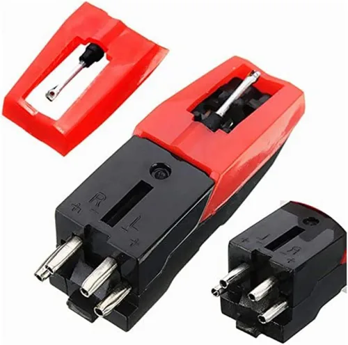 Miniatura 3 de ERINGOGO Aguja de repuesto para tocadiscos, 45 unidades, adaptador de disco, accesorios para tocadiscos de tinta, tocadiscos, aguja, tocadiscos