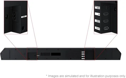 Miniatura 6 de Samsung Barra de sonido de la serie Q (modelo 2025), barra de sonido HW-Q600F de 3.1.2 canales con subwoofer inalámbrico, compatible con Dolby