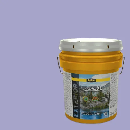 Miniatura 37 de Rodda Paint CASCADIA XL Pintura e imprimación de satén exterior en uno, cuarto de galón, bikini lavanda