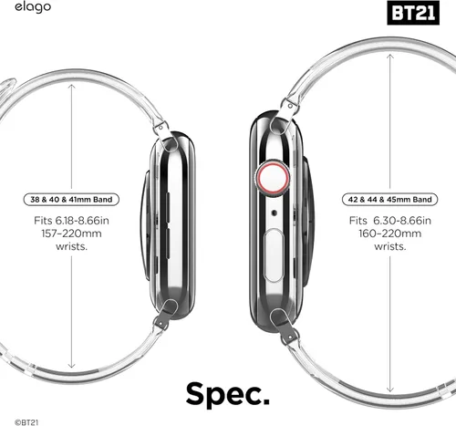 Miniatura 7 de elago Correa BT21 compatible con Apple Watch Series ULTRA/SE/9/8/7/6/SE/5/4/3/2/1 [producto oficial]