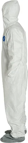Miniatura 3 de DuPont Tyvek 400 TY122S Buzo de seguridad desechable, con protector de botas, XL, paquete de 25