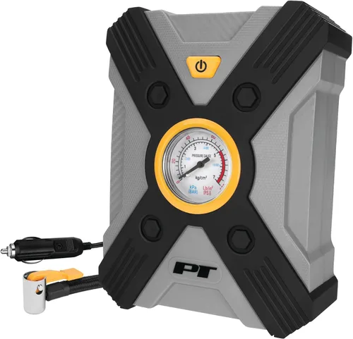 Miniatura 10 de Performance Tool Vortex E00004 Inflador de Neumáticos y de Bote 12V, Portabrocas de Aire con Bloqueo por Palanca, Cable de Alimentación Largo, Tres