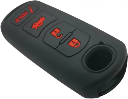 Miniatura 4 de REPROTECTING Funda de llave de goma de silicona Compatible con Mazda 3 6 CX-5 CX-7 CX-9 MX-5 Miata Toyota Yaris iA Scion iA KR55WK49383