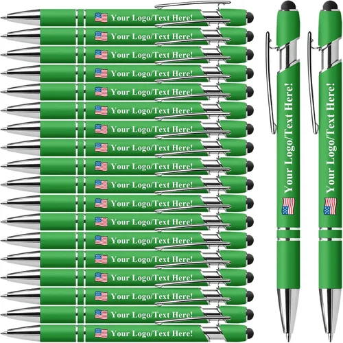Miniatura 41 de Bolígrafos personalizados con lápiz capacitivo, bolígrafos personalizados impresos con tu logotipo o mensaje, ideales para regalos, promociones