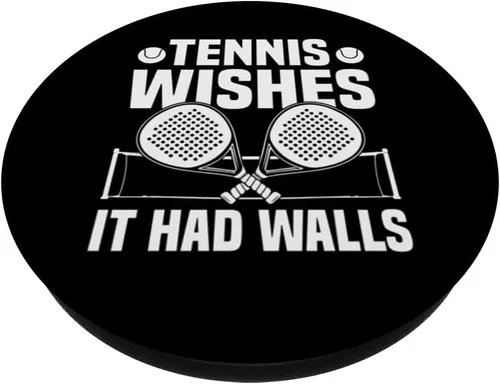 Miniatura 2 de Tennis Wishes It Had Walls Pádel Pádel PopSockets Adhesivo PopGrip