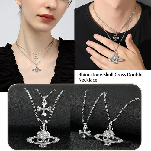 Miniatura 2 de 3D Saturn Pendant Necklace for Women - Anime NANA Cool Girl Punk Saturn Planet Necklace Gothic Jewelry Christmas Gifts