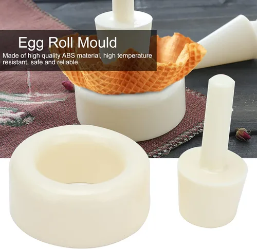 Miniatura 9 de Máquina para hacer conos de gofres crujientes, rodillo de cono de plástico para hacer helados, herramienta formadora de conos de gofres, pastelería
