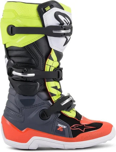 Miniatura 12 de Alpinestars Botas Tech 7S Unisex Juveniles Negro/Plata/Blanco/Oro