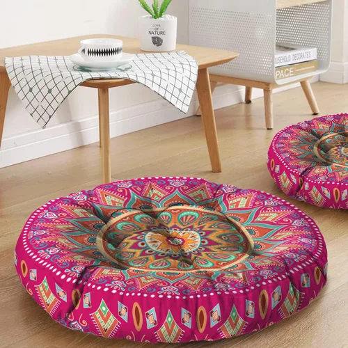 Miniatura 20 de Cojín de meditación con mandala, tapete de meditación bohemio, almohadas de meditación para sentarse en el suelo, cojines para sentarse en casa y al