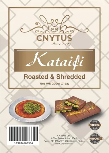 Miniatura 6 de CNYTUS Masa de fillo rallada Kataifi tostada de alta calidad, 7 onzas (7.05 oz), pasta rallada Katafi, masa filo rallada Kunafa, Knafeh triturada