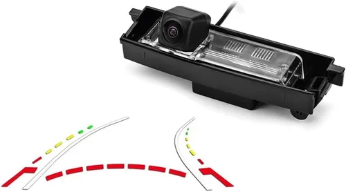 Vlicevrn - Cámara de visión trasera para vehículo de automóvil, trayectoria dinámica, pistas de línea de respaldo para Toyota RAV4 XA30 / Toyota