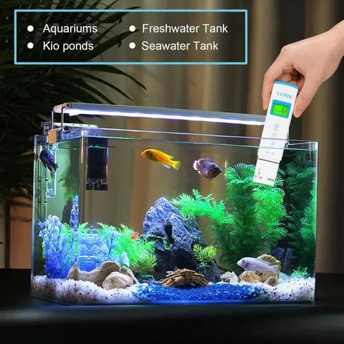 Miniatura 4 de YINMIK Medidor digital de pH TDS Medición precisa combinada para pH TDS EC Temp con ATC, probador de calidad de agua de 2ª generación con pantalla