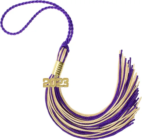 Miniatura 167 de Borla de graduación Aqua 2022, todos los colores escolares disponibles, fabricada en Estados Unidos