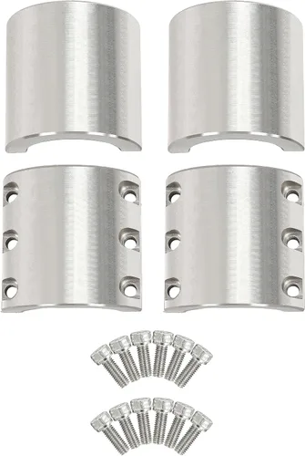Miniatura 7 de HECASA Abrazaderas de tubo de cuello dividido de 2 pulgadas compatibles con conector de barra antivuelco UTV, abrazaderas de tubo soldables, 2 piezas