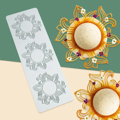 Miniatura 6 de Molde de silicona de hojas huecas para caramelo de chocolate 3D, molde de caramelo de hoja hueca para alimentos cocina comidas decoraciones, molde