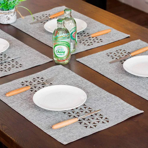 Miniatura 14 de ARTABLE Camino de mesa rectangular de tela para el hogar, jardín, con borde bien recortado para pícnics, interiores y exteriores, comedor, mesas