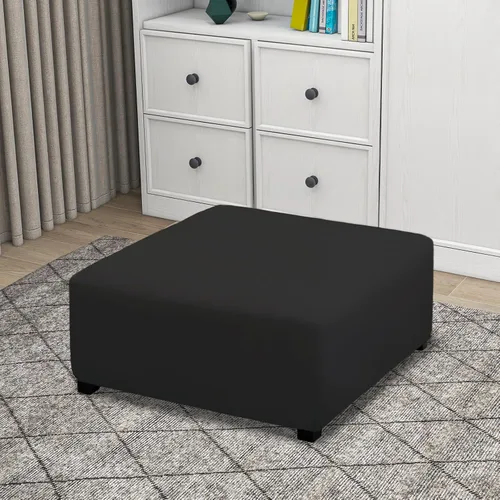 Miniatura 2 de PureFit Funda otomana súper elástica de ajuste perfecto cuadrada - Fundas otomanas para taburete y muebles plegables de almacenamiento para sala