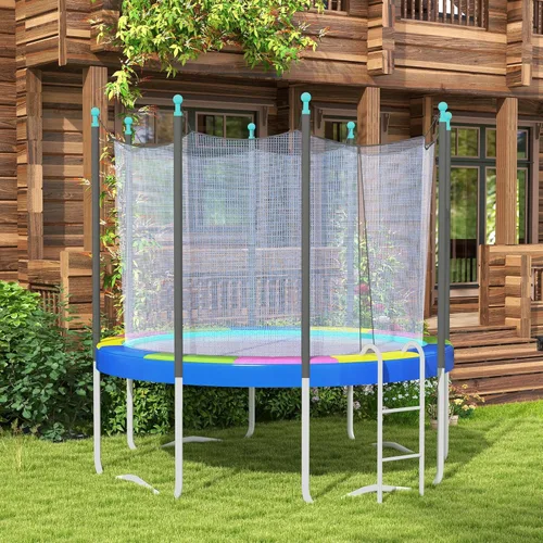 Miniatura 6 de Soozier Funda de resorte para cama elástica de 12 pies/14 pies, repuesto de almohadilla de seguridad para cama elástica, impermeable y resistente a
