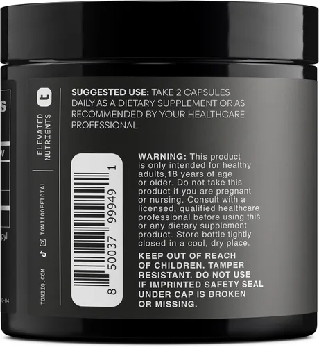 Miniatura 3 de Toniiq Fisetina de ultra alta pureza de 500 mg – 98% + suplemento de fisetina purificada y biodisponible Higly con aceite MCT para absorción