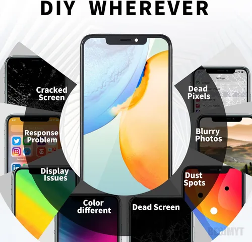 Miniatura 4 de Para iPhone 11 Pro Max Reemplazo de pantalla de 6.5 pulgadas con altavoz de oído Sensor de proximidad Pantalla táctil 3D Digitalizador Asamblea