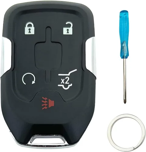 Funda para llave inteligente con carcasa para GMC Yukon Acadia Terrain Chevy Tahoe Suburban Silverado, entrada sin llave, llavero remoto (Sin chip,