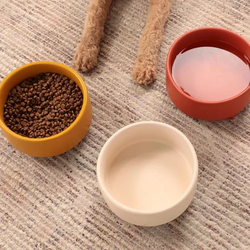 Miniatura 3 de Waggo Uplift - Tazón de cerámica para perros para razas pequeñas, medianas y grandes, pesado y duradero, para alimentos y agua, apto para Crema