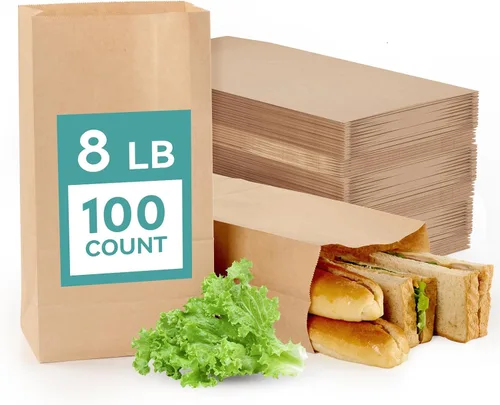 Miniatura 9 de MUCHII Bolsas de Papel Kraft de 57 LB 50 Unidades, Bolsas Grandes de Papel Marrón de Supermercado para Almacenamiento, Compras