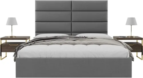 Miniatura 84 de Vänt - Paneles tapizados de cabecera para montar en la pared, diseño Isabelle, 60 x 23 pulgadas, configuración de 4 paneles individuales, Cuero