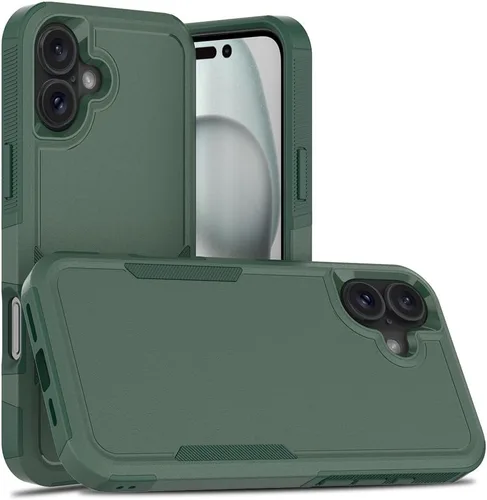 Miniatura 10 de Funda WOGROO para iPhone 8 Plus, iPhone 7 Plus de 5.5 pulgadas, funda protectora para teléfono a prueba de golpes, fuerte y duradera, color negro