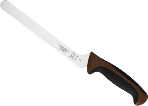 Miniatura 33 de Mercer Culinary - M23210WBH Mercer Culinary Millennia - Cuchillo para pan con borde ondulado de 10 pulgadas de ancho, color blanco
