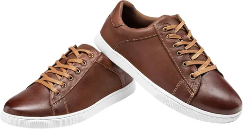 Miniatura 8 de Jousen Zapatos casuales para hombre, zapatillas de vestir de cuero, zapatos casuales de negocios para hombres, zapatillas de moda transpirables