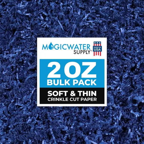 Miniatura 15 de MagicWater Supply - 2 oz - Negro - Relleno de papel de corte arrugado suave y fino ideal para envolver regalos, relleno de cestas, cumpleaños