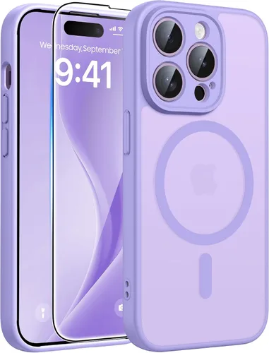 Miniatura 254 de FNTCASE - Funda para iPhone 16 Pro: magnética, mate, translúcida, de grado militar, protectora contra caídas, resistente, fina, duradera y a prueba