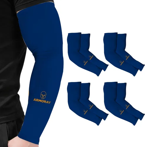 Miniatura 19 de ARMORAY - Mangas de brazo para hombres o mujeres; para cubrir tatuajes; de enfriamiento, para practicar deportes, básquetbol, golf, fútbol