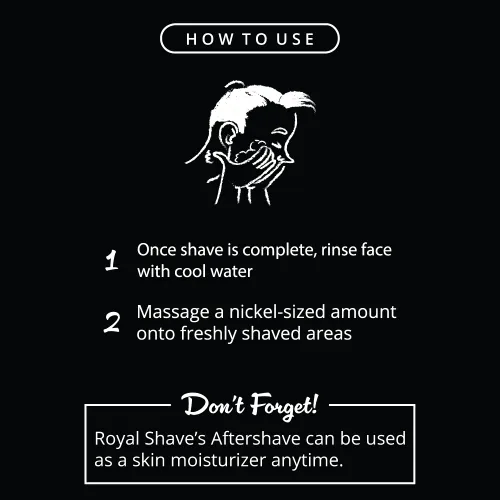Miniatura 5 de Royal Shave Loción para después del afeitado para hombres, hidratante para después del afeitado y bálsamo refrescante para aliviar quemaduras por