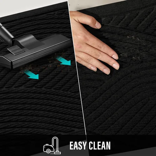 Miniatura 6 de HIYARD Tapete resistente para puerta delantera, tapetes absorbentes para barro y suciedad, antideslizantes, para interior y exterior, resistentes a