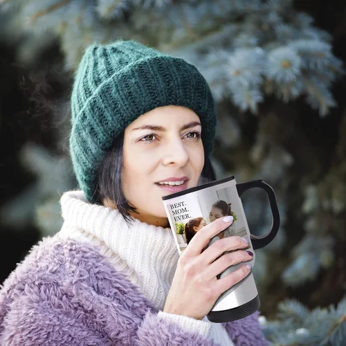 Miniatura 3 de Amazing Items Regalos para papá, taza de viaje personalizada con nombre y texto, añade tu foto, 8 fuentes y colores diferentes, vaso de viaje de 14