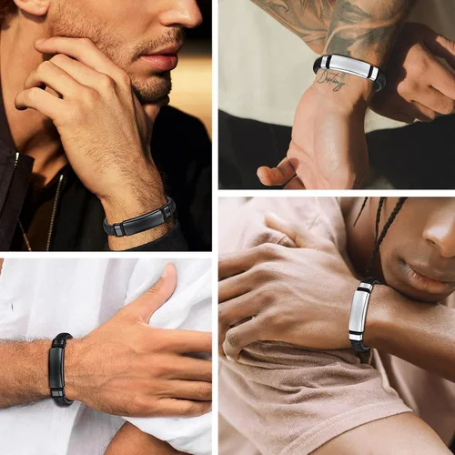 Miniatura 2 de Bestyle Pulseras vikingas trenzadas de cuero genuino para hombres y niños, estilo vintage, martillo de Thor, calavera, masón masónico, pulseras