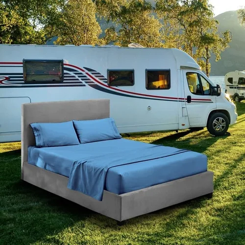 Miniatura 6 de Juego de sábanas para literas de autocaravana – 48 x 75 pulgadas, tamaño matrimonial 3/4, color azul aguamarina, litera para cuna, cama de caravana
