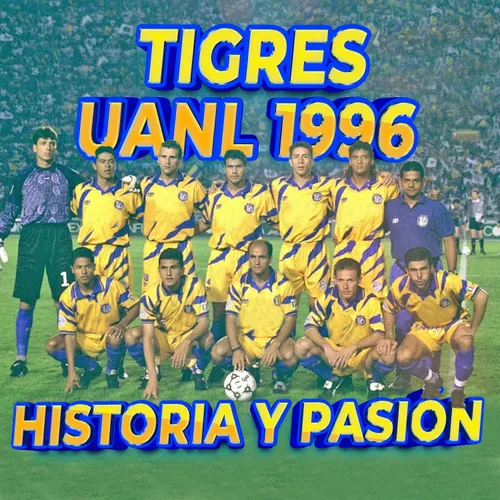 Miniatura 4 de Camiseta Retro Tigres UANL 1996 Versión Exacta del Jersey Clásico Diseño Vintage Amarillo y Azul