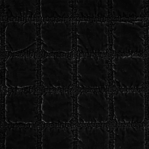 Miniatura 3 de HiEnd Accents Stella - Cobija de terciopelo de seda sintética, color negro, 50x60 pulgadas, cobijas de doble puntada de felpa suaves y acogedoras