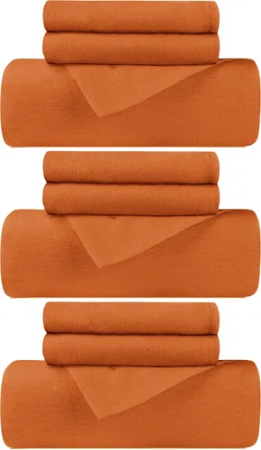 Miniatura 22 de Superior Juego de funda de edredón de franela de algodón, ropa de cama de algodón cepillado, cómodo y suave, juego de 2 piezas que incluye 1 funda