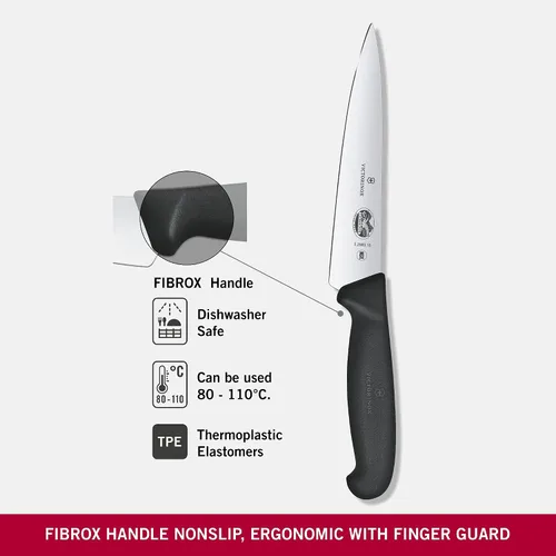 Miniatura 4 de Victorinox Chef's, Black Fibrox, 6 pulgadas.