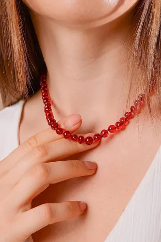Miniatura 29 de Amber Necklace for Women - HandMade Baltic Jewelry for Adult - 18 inch - 100% Genuine